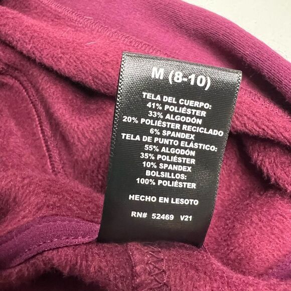 AVIA Plush Hoodie Women’s Size Medium Purple Long Sleeves Thumb Holes NEW‎ - Picture 3 of 11